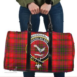 Scottish MacDougall Modern Clan Tartan Travel Bag - Crest Classic Scottish Plaid Tartan Plaid
