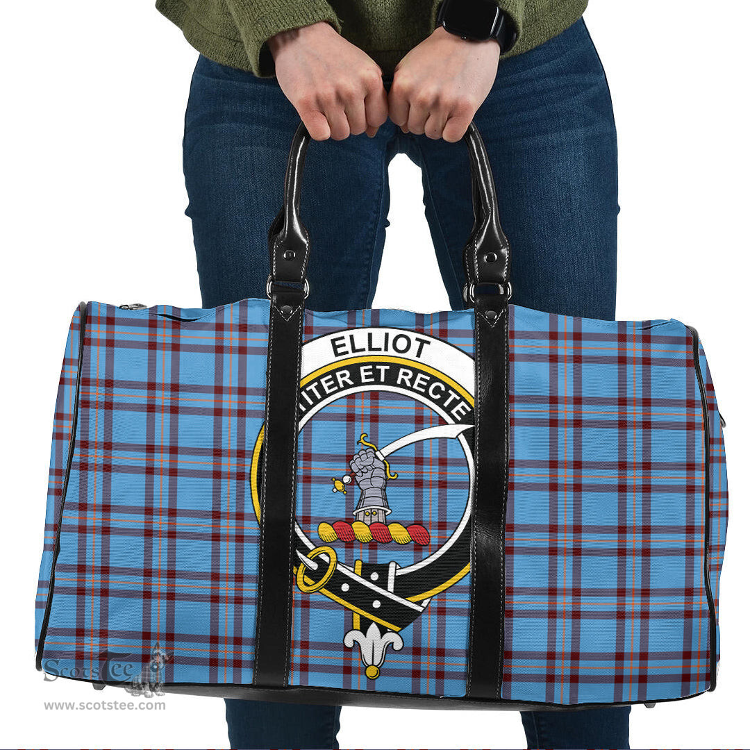 Scottish Elliot Ancient Clan Tartan Travel Bag - Crest Classic Scottish Plaid Tartan Plaid