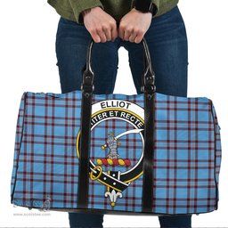 Scottish Elliot Ancient Clan Tartan Travel Bag - Crest Classic Scottish Plaid Tartan Plaid