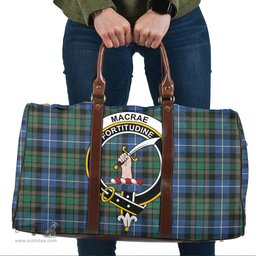 Scottish MacRae Hunting Ancient Clan Tartan Travel Bag - Crest Classic Scottish Plaid Tartan Plaid