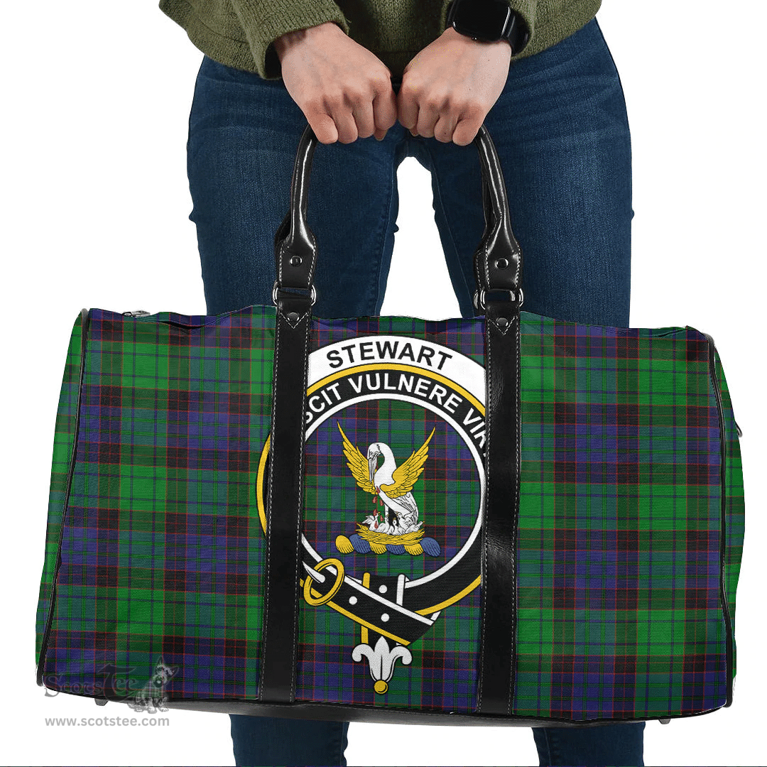 Scottish Stewart Old Modern Clan Tartan Travel Bag - Crest Classic Scottish Plaid Tartan Plaid