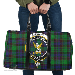 Scottish Stewart Old Modern Clan Tartan Travel Bag - Crest Classic Scottish Plaid Tartan Plaid