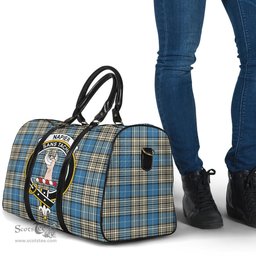 Scottish Napier Ancient Clan Tartan Travel Bag - Crest Classic Scottish Plaid Tartan Plaid