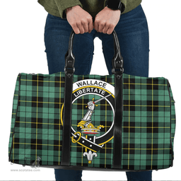 Scottish Wallace Hunting Ancient Clan Tartan Travel Bag - Crest Classic Scottish Plaid Tartan Plaid