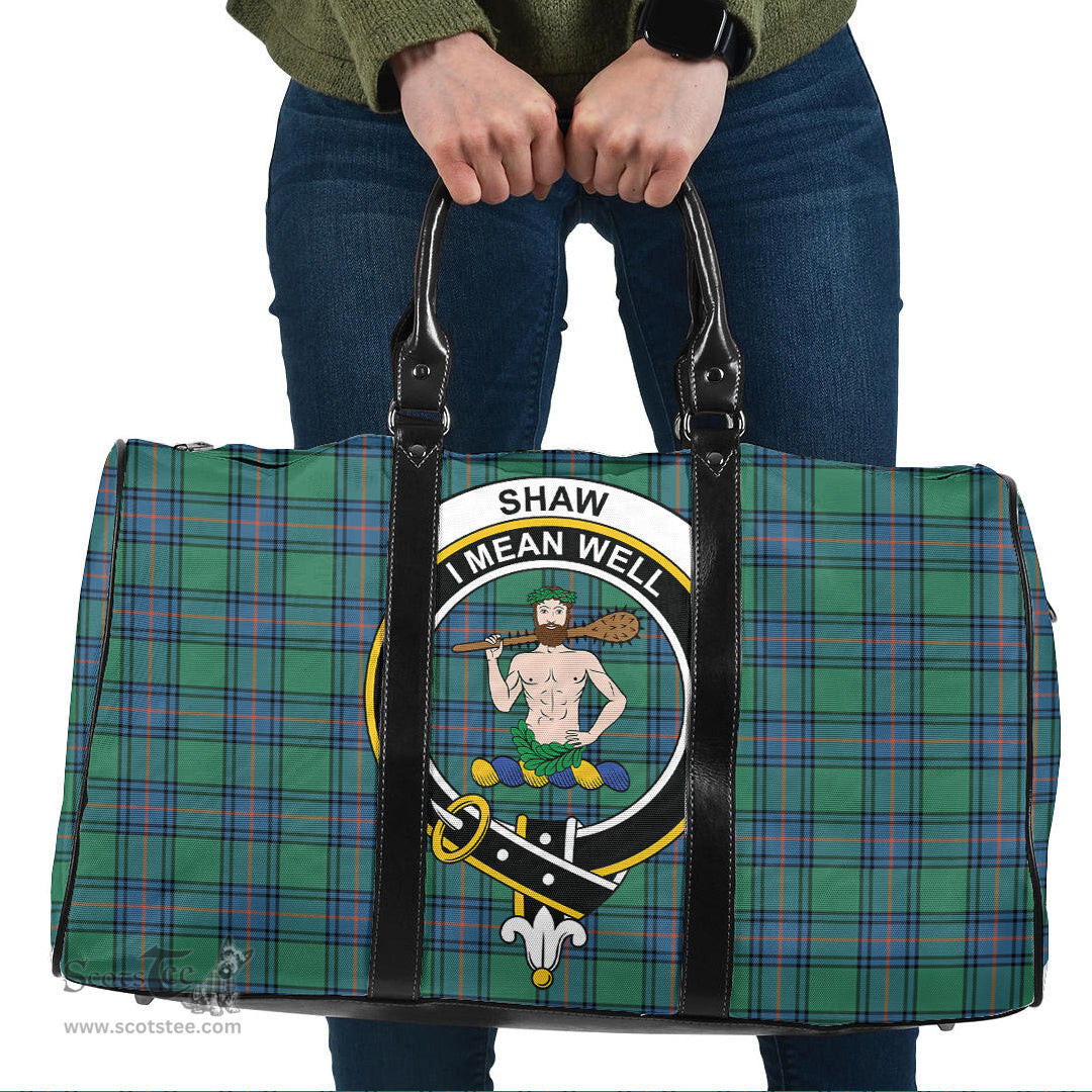 Scottish Shaw Ancient Clan Tartan Travel Bag - Crest Classic Scottish Plaid Tartan Plaid