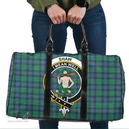 Scottish Shaw Ancient Clan Tartan Travel Bag - Crest Classic Scottish Plaid Tartan Plaid