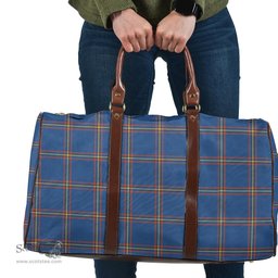 Scottish MacLaine of Loch Buie Hunting Ancient Clan Tartan Travel Bag - Classic Scottish Plaid Tartan Plaid