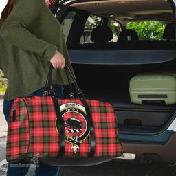 Scottish Nesbitt Modern Clan Tartan Travel Bag - Crest Classic Scottish Plaid Tartan Plaid