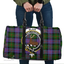 Scottish Blair Modern Clan Tartan Travel Bag - Crest Classic Scottish Plaid Tartan Plaid