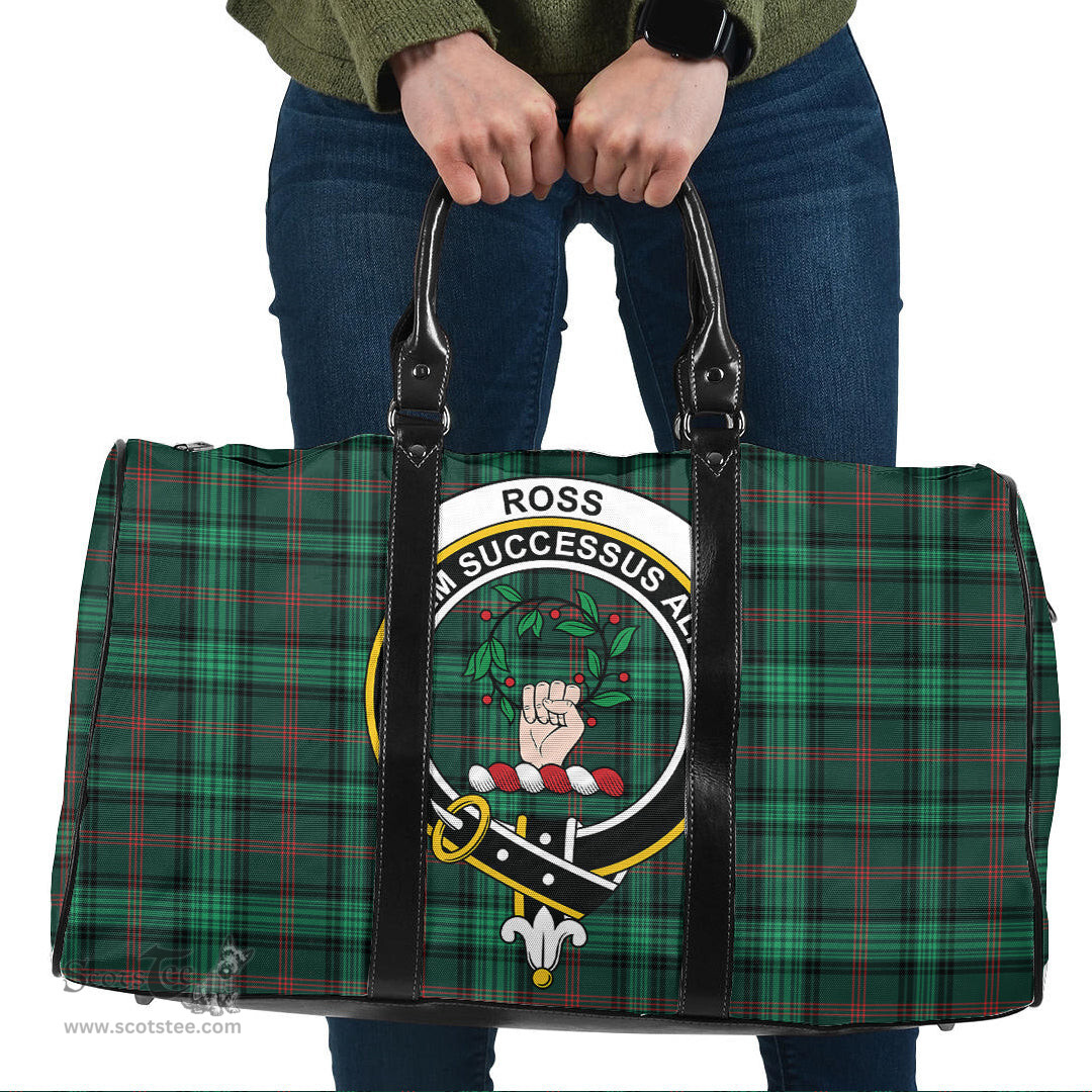 Scottish Ross Hunting Modern Clan Tartan Travel Bag - Crest Classic Scottish Plaid Tartan Plaid