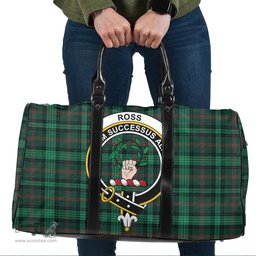 Scottish Ross Hunting Modern Clan Tartan Travel Bag - Crest Classic Scottish Plaid Tartan Plaid