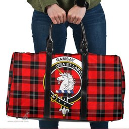 Scottish Ramsay Modern Clan Tartan Travel Bag - Crest Classic Scottish Plaid Tartan Plaid