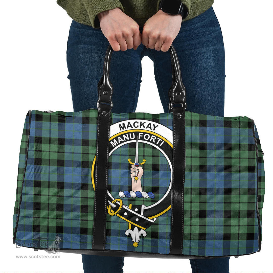 Scottish MacKay Ancient Clan Tartan Travel Bag - Crest Classic Scottish Plaid Tartan Plaid