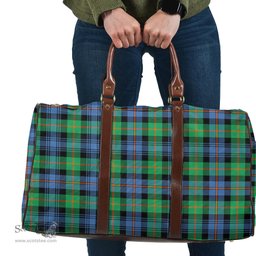 Scottish Murray of Atholl Ancient Clan Tartan Travel Bag - Classic Scottish Plaid Tartan Plaid