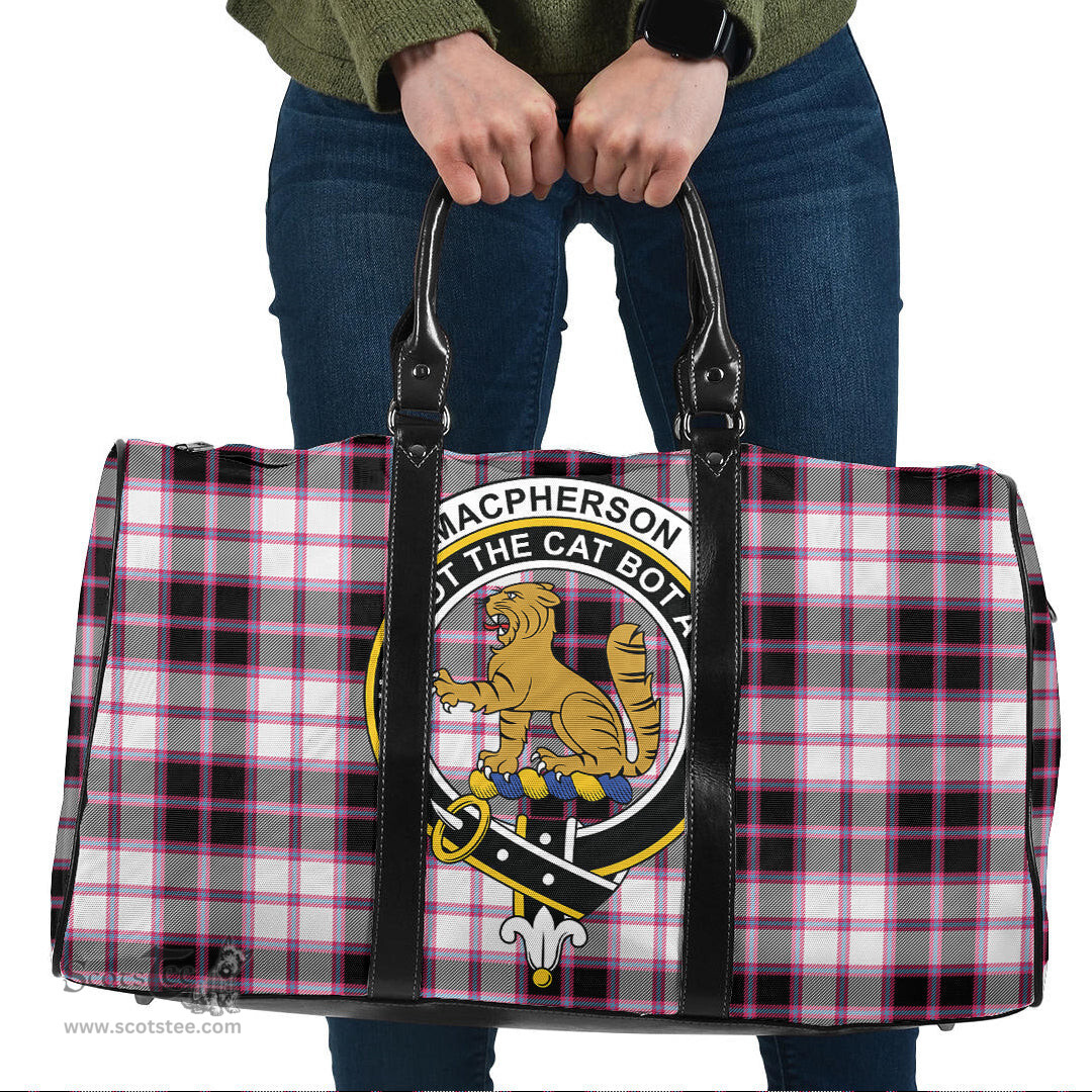 Scottish MacPherson Hunting Modern Clan Tartan Travel Bag - Crest Classic Scottish Plaid Tartan Plaid