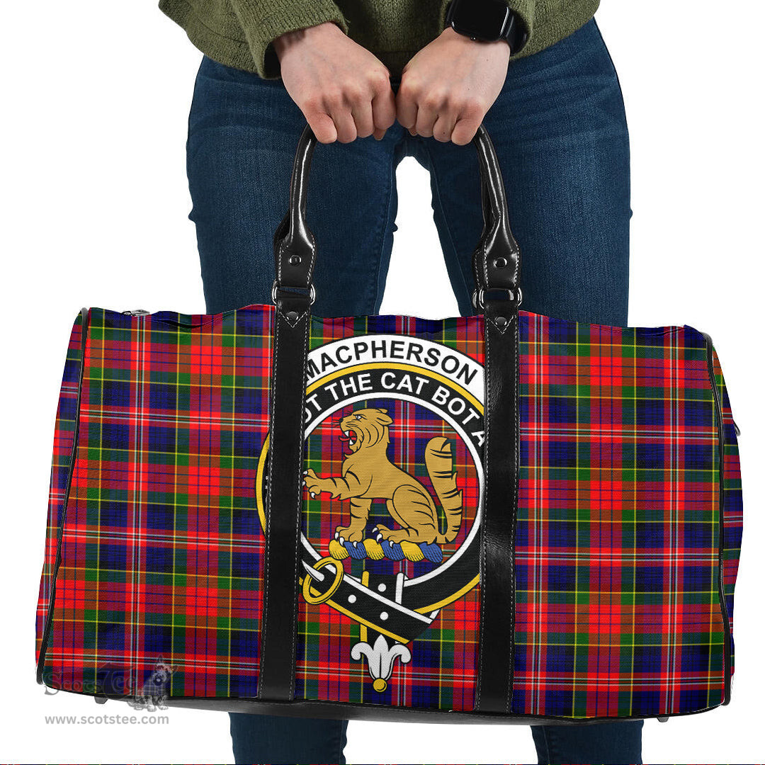 Scottish MacPherson Modern Clan Tartan Travel Bag - Crest Classic Scottish Plaid Tartan Plaid