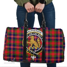 Scottish MacPherson Modern Clan Tartan Travel Bag - Crest Classic Scottish Plaid Tartan Plaid
