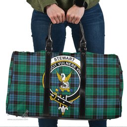 Scottish Stewart Old Ancient Clan Tartan Travel Bag - Crest Classic Scottish Plaid Tartan Plaid