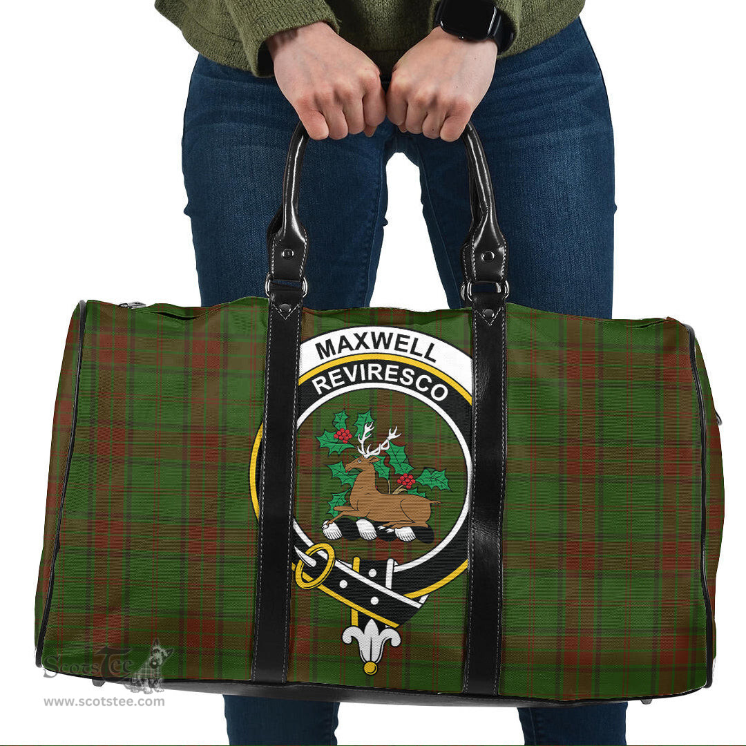 Scottish Maxwell Hunting Clan Tartan Travel Bag - Crest Classic Scottish Plaid Tartan Plaid