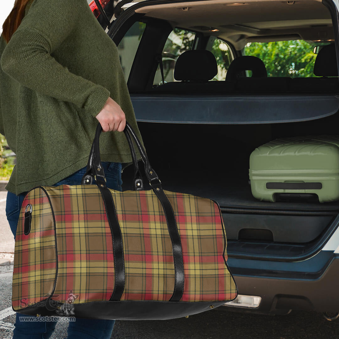 Scottish MacMillan Old Weathered Clan Tartan Travel Bag - Classic Scottish Plaid Tartan Plaid