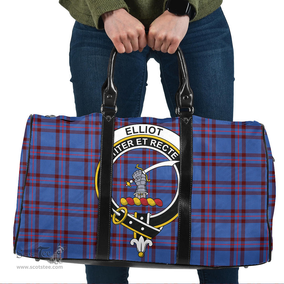 Scottish Elliot Modern Clan Tartan Travel Bag - Crest Classic Scottish Plaid Tartan Plaid