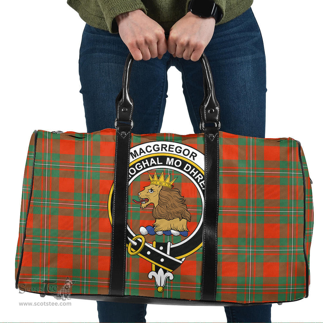 Scottish MacGregor Ancient Clan Tartan Travel Bag - Crest Classic Scottish Plaid Tartan Plaid
