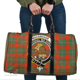 Scottish MacGregor Ancient Clan Tartan Travel Bag - Crest Classic Scottish Plaid Tartan Plaid