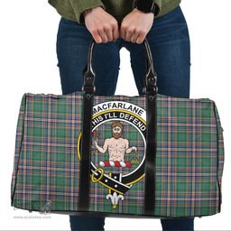 Scottish MacFarlane Hunting Ancient Clan Tartan Travel Bag - Crest Classic Scottish Plaid Tartan Plaid