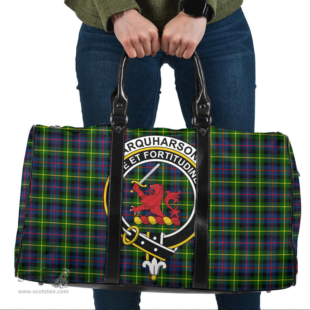 Scottish Farquharson Modern Clan Tartan Travel Bag - Crest Classic Scottish Plaid Tartan Plaid
