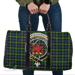 Scottish Farquharson Modern Clan Tartan Travel Bag - Crest Classic Scottish Plaid Tartan Plaid