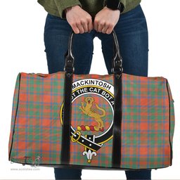 Scottish MacKintosh Ancient Clan Tartan Travel Bag - Crest Classic Scottish Plaid Tartan Plaid