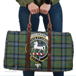 Scottish Cochrane Ancient Clan Tartan Travel Bag - Crest Classic Scottish Plaid Tartan Plaid