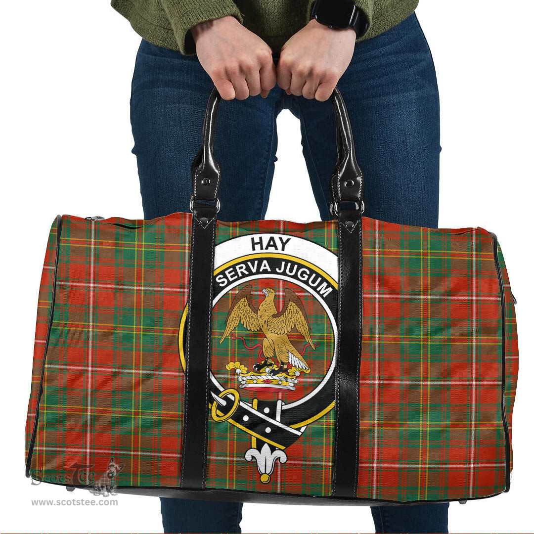 Scottish Hay Ancient Clan Tartan Travel Bag - Crest Classic Scottish Plaid Tartan Plaid