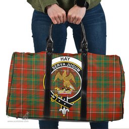 Scottish Hay Ancient Clan Tartan Travel Bag - Crest Classic Scottish Plaid Tartan Plaid