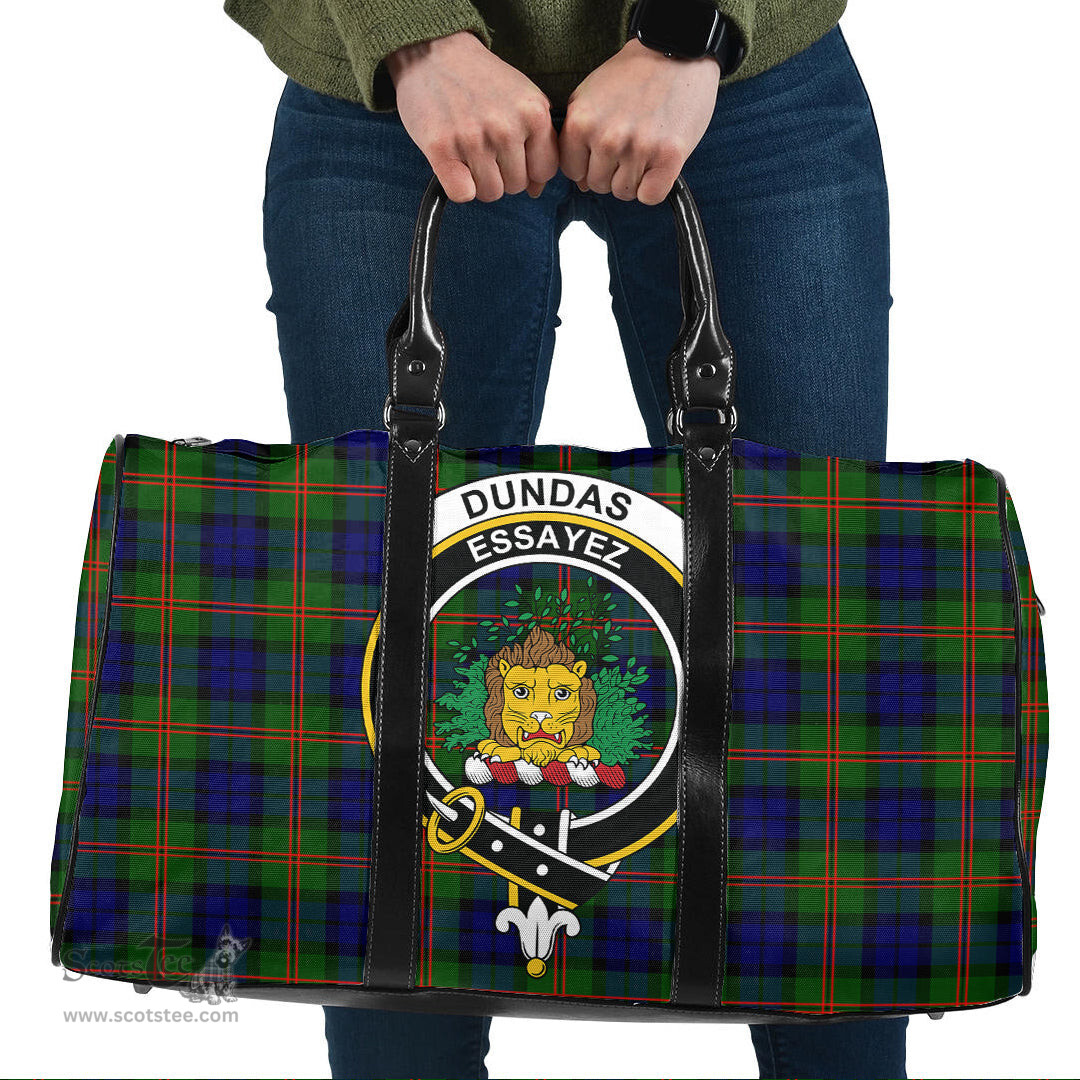 Scottish Dundas Modern 02 Clan Tartan Travel Bag - Crest Classic Scottish Plaid Tartan Plaid