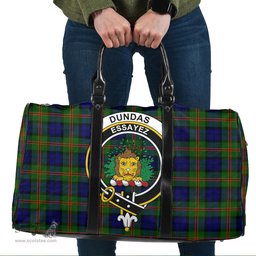 Scottish Dundas Modern 02 Clan Tartan Travel Bag - Crest Classic Scottish Plaid Tartan Plaid