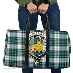 Scottish Campbell Dress Clan Tartan Travel Bag - Crest Classic Scottish Plaid Tartan Plaid