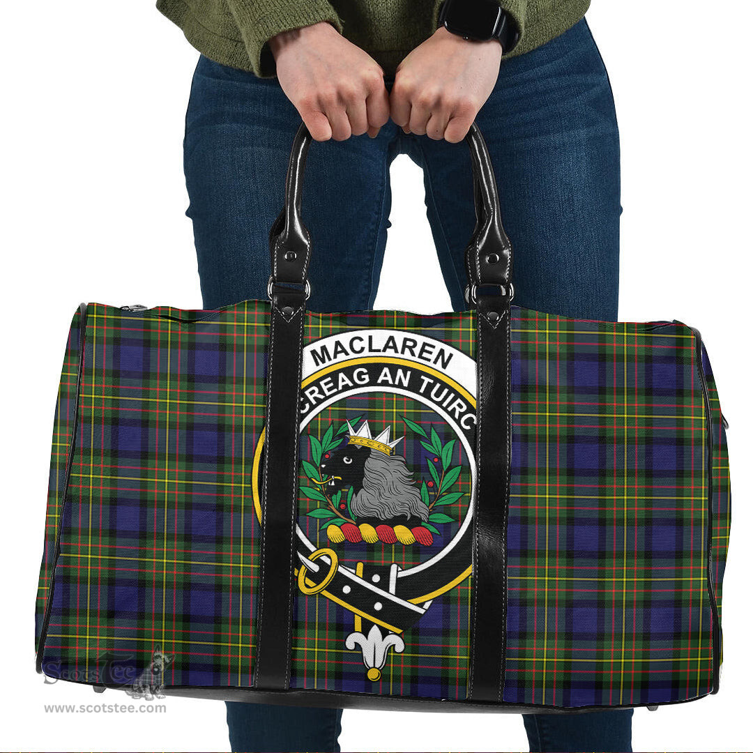 Scottish MacLaren Modern Clan Tartan Travel Bag - Crest Classic Scottish Plaid Tartan Plaid