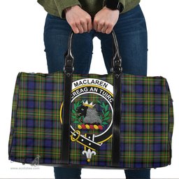 Scottish MacLaren Modern Clan Tartan Travel Bag - Crest Classic Scottish Plaid Tartan Plaid
