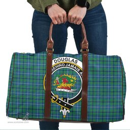 Scottish Douglas Ancient Clan Tartan Travel Bag - Crest Classic Scottish Plaid Tartan Plaid