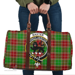 Scottish Baxter Modern Clan Tartan Travel Bag - Crest Classic Scottish Plaid Tartan Plaid