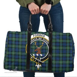 Scottish Forbes Ancient Clan Tartan Travel Bag - Crest Classic Scottish Plaid Tartan Plaid