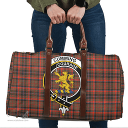 Scottish Cumming Hunting Weathered Clan Tartan Travel Bag - Crest Classic Scottish Plaid Tartan Plaid