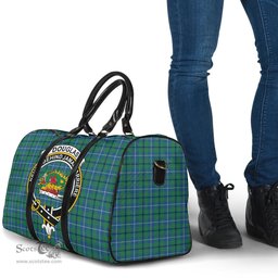 Scottish Douglas Ancient Clan Tartan Travel Bag - Crest Classic Scottish Plaid Tartan Plaid