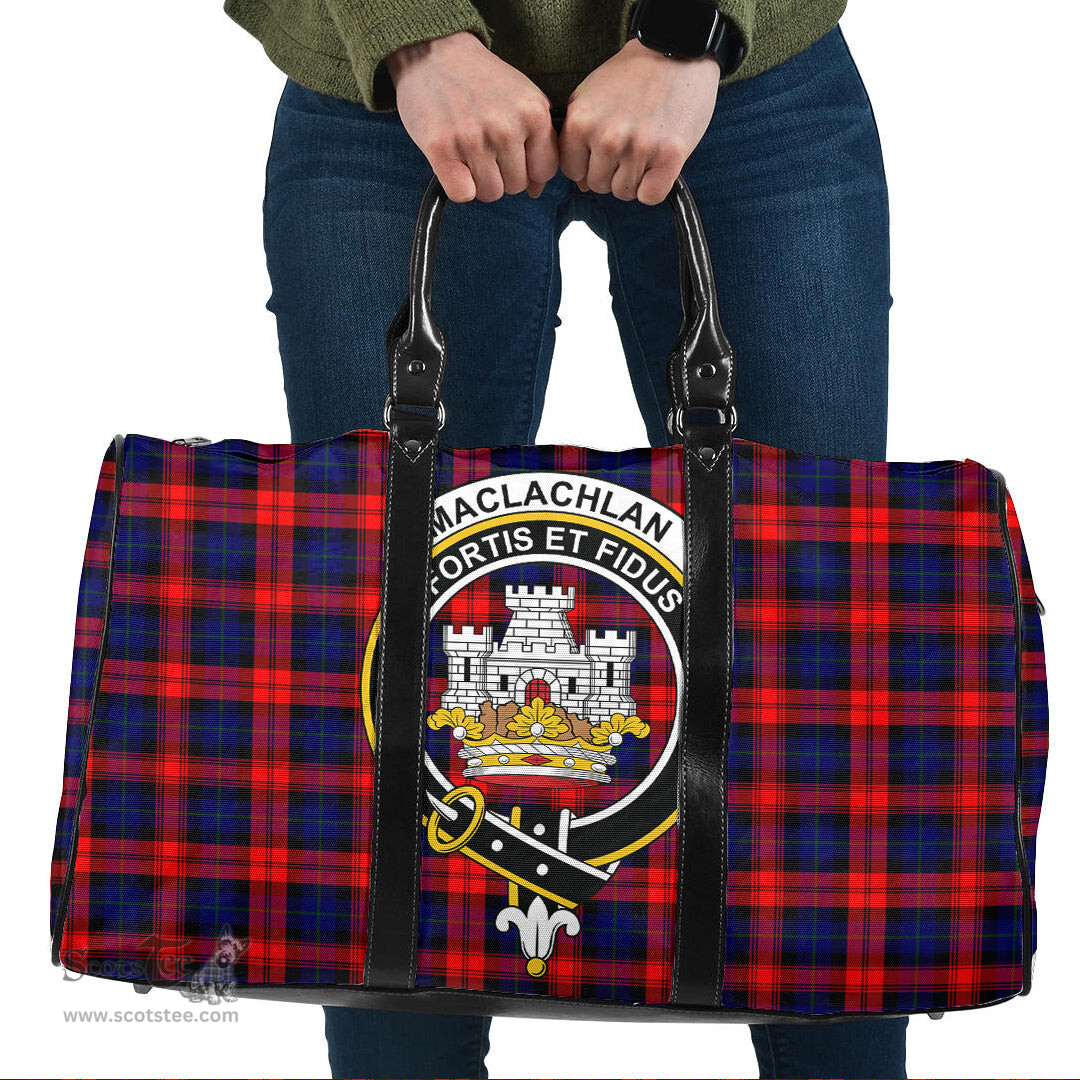 Scottish MacLachlan Modern Clan Tartan Travel Bag - Crest Classic Scottish Plaid Tartan Plaid