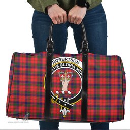 Scottish Robertson Modern Clan Tartan Travel Bag - Crest Classic Scottish Plaid Tartan Plaid