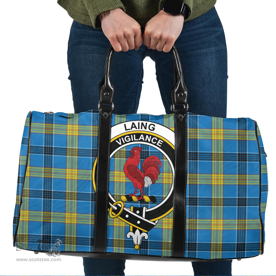 Scottish Laing Clan Tartan Travel Bag - Crest Classic Scottish Plaid Tartan Plaid
