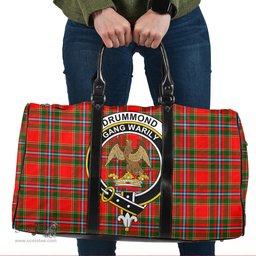 Scottish Drummond of Perth Clan Tartan Travel Bag - Crest Classic Scottish Plaid Tartan Plaid