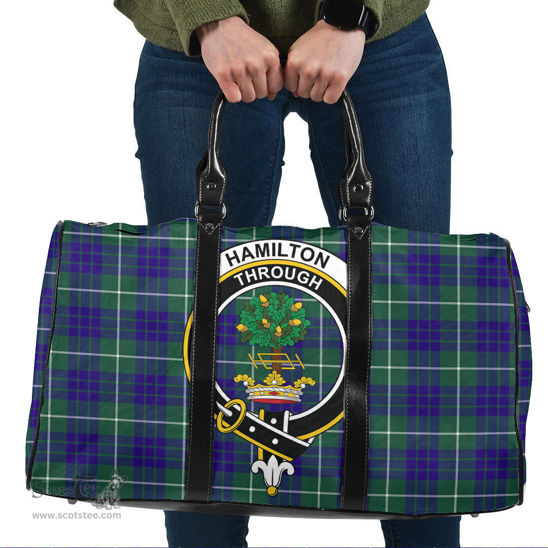 Scottish Hamilton Hunting Modern Clan Tartan Travel Bag - Crest Classic Scottish Plaid Tartan Plaid