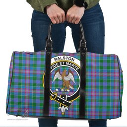 Scottish Ralston Clan Tartan Travel Bag - Crest Classic Scottish Plaid Tartan Plaid